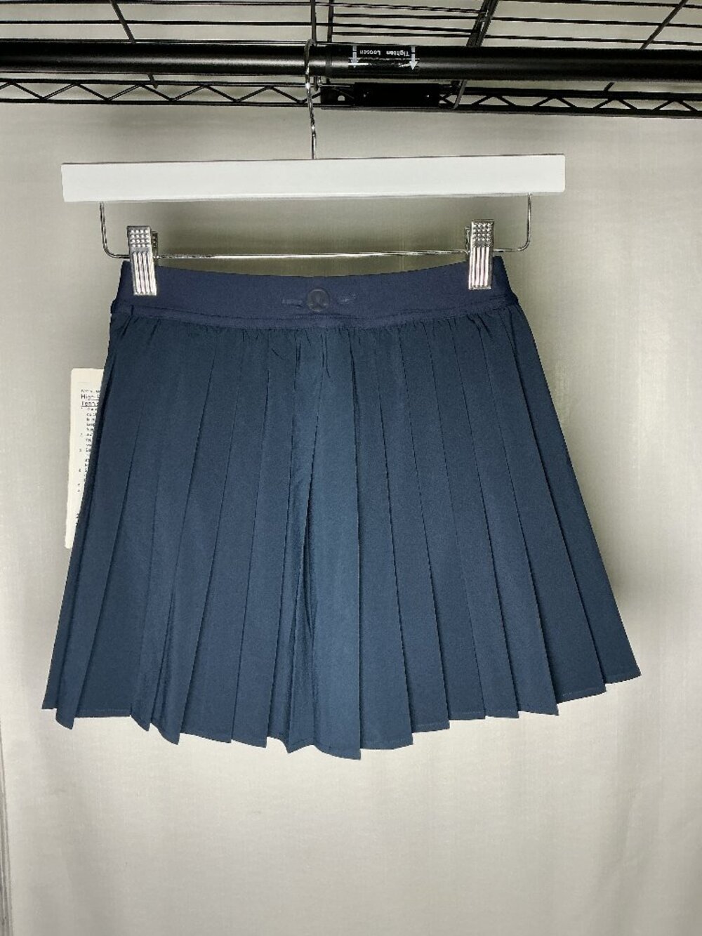 High-Rise Pleated Tennis Skirt 14" - True Navy